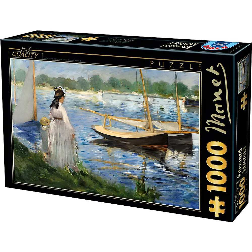 DToys Puzzle Edouard Manet Seine-Ufer bei Argenteuil - 1000 Teile