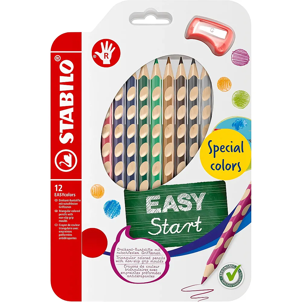 Stabilo EASYcolors R - 12 Teile