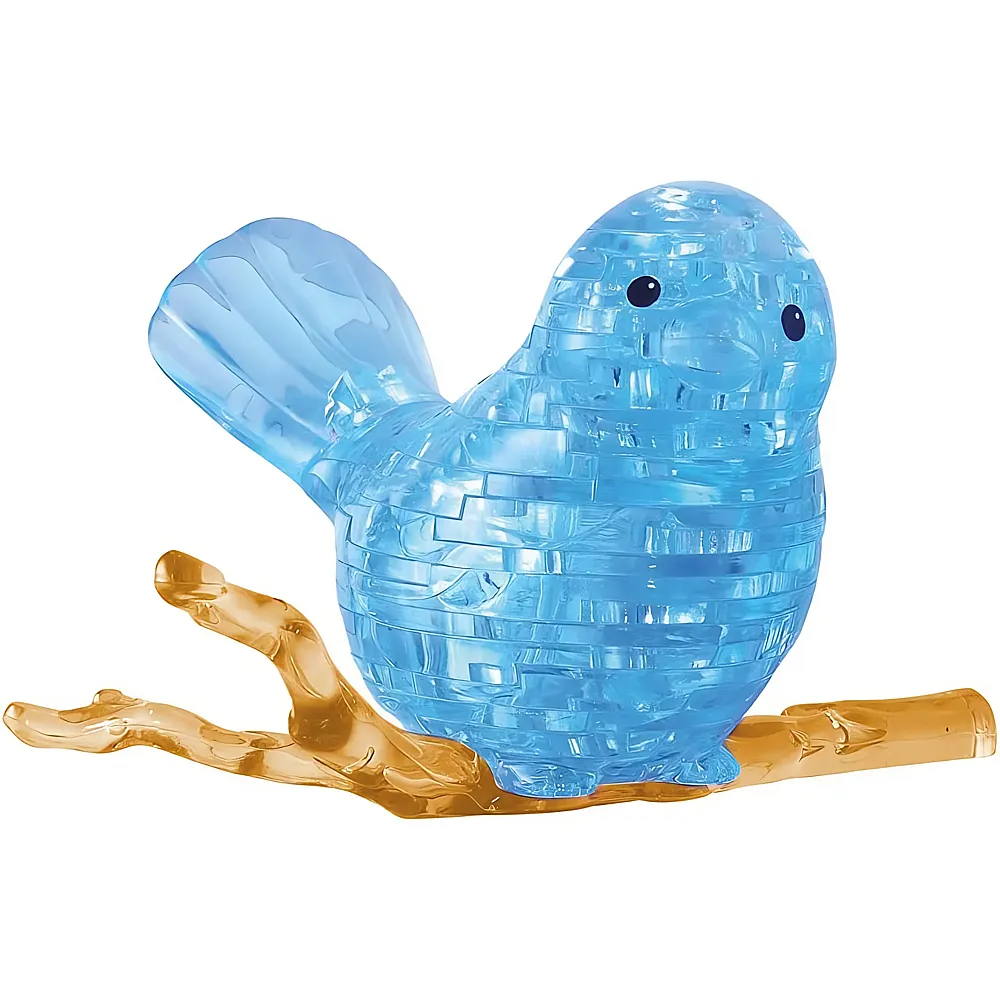 HCM Kinzel Crystal Puzzle 3D Der blaue Vogel - 48 Teile