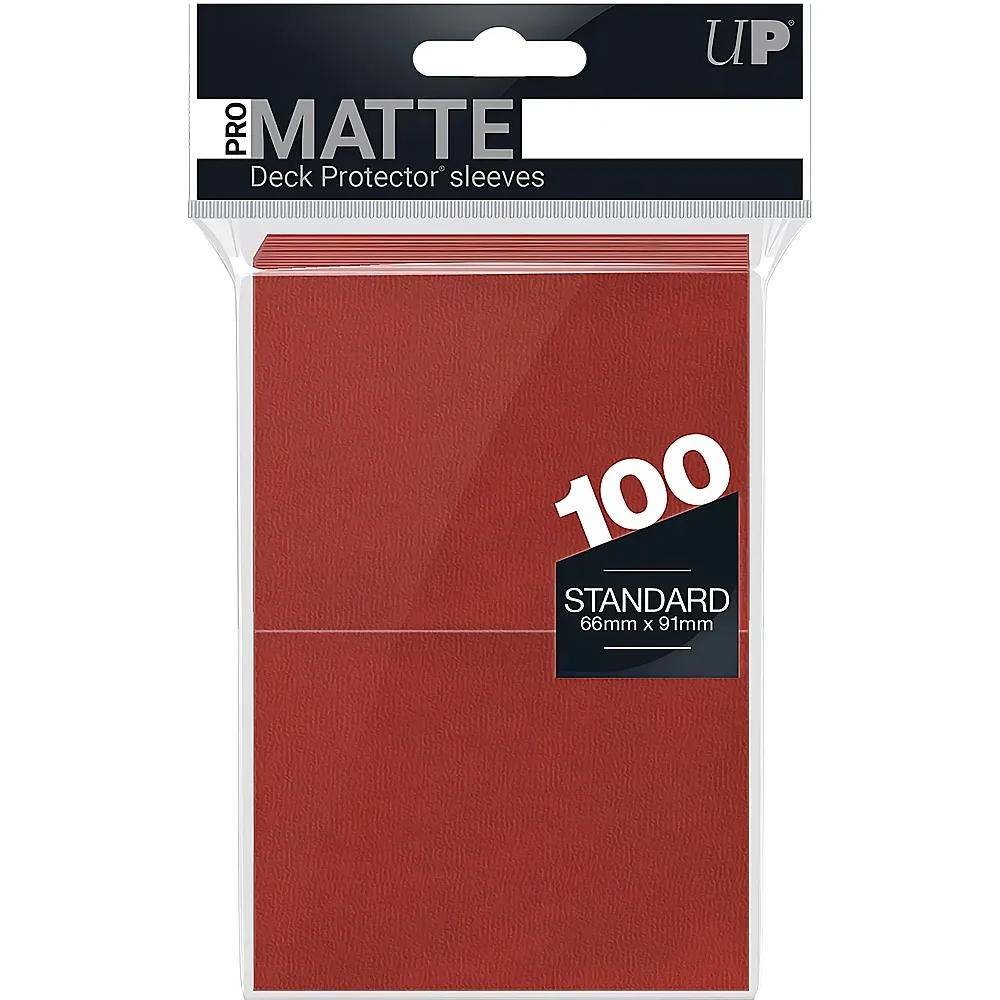 Ultra Pro PRO-Matte Deck Protector Standard Rot 100Teile