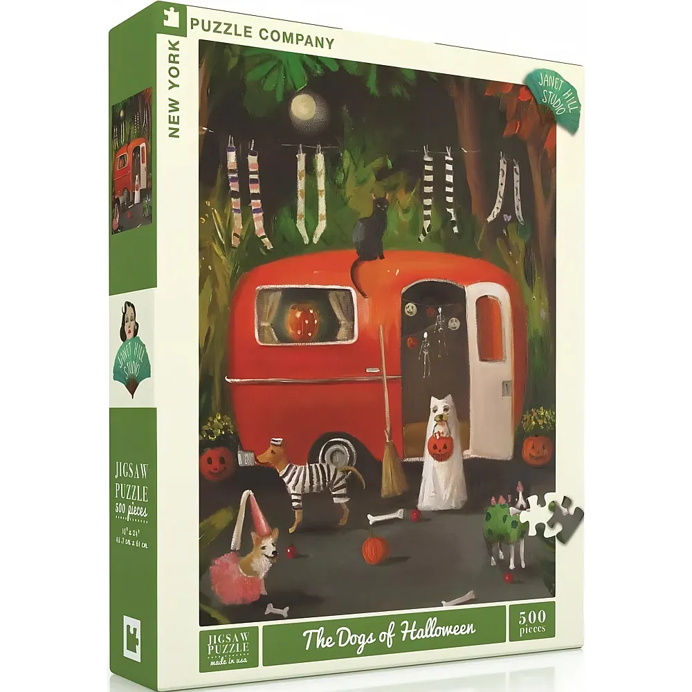 New York Puzzle Company The Dogs of Halloween - 500 Teile