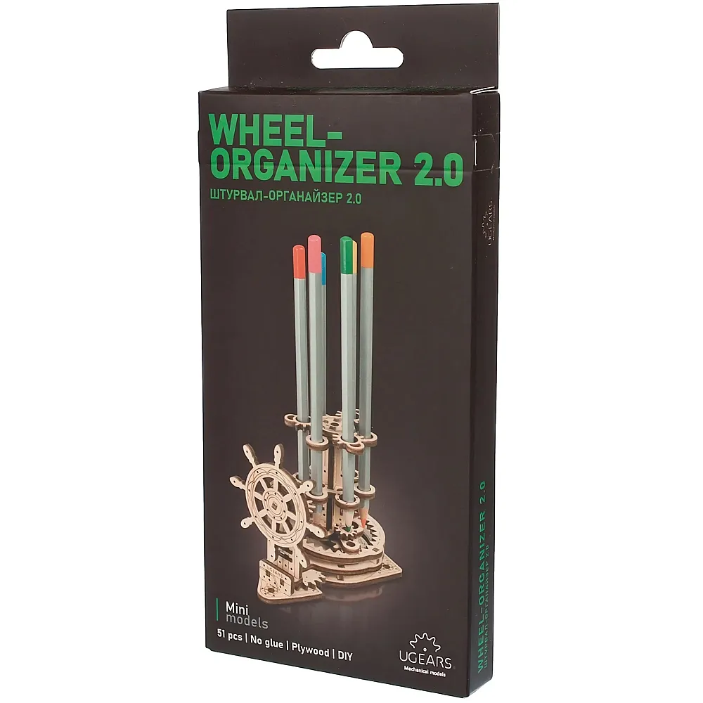 Ugears Model Rad-organizer  V2 51 St.  fr-de-en-pol-es-ukr