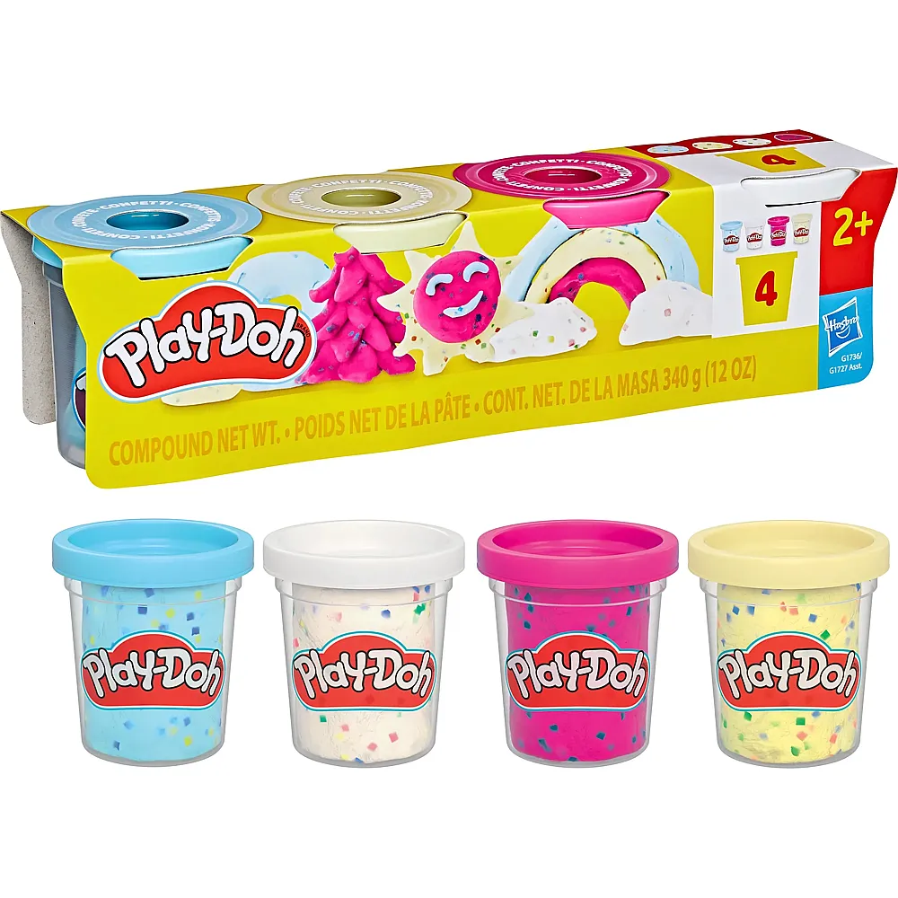Play-Doh 4er Pack Konfetti 4x85g