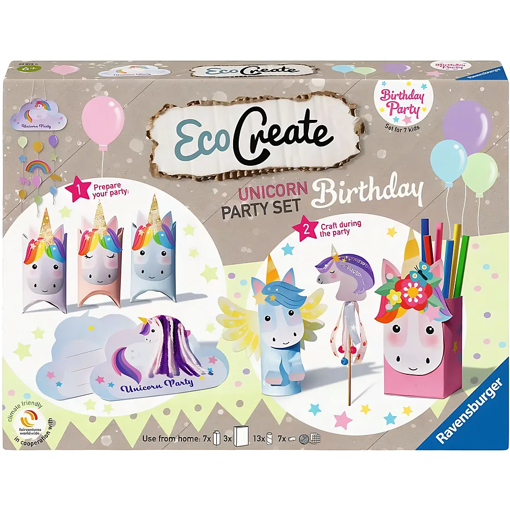 Ravensburger EcoCreate Geburtstags-Box: Einhorn