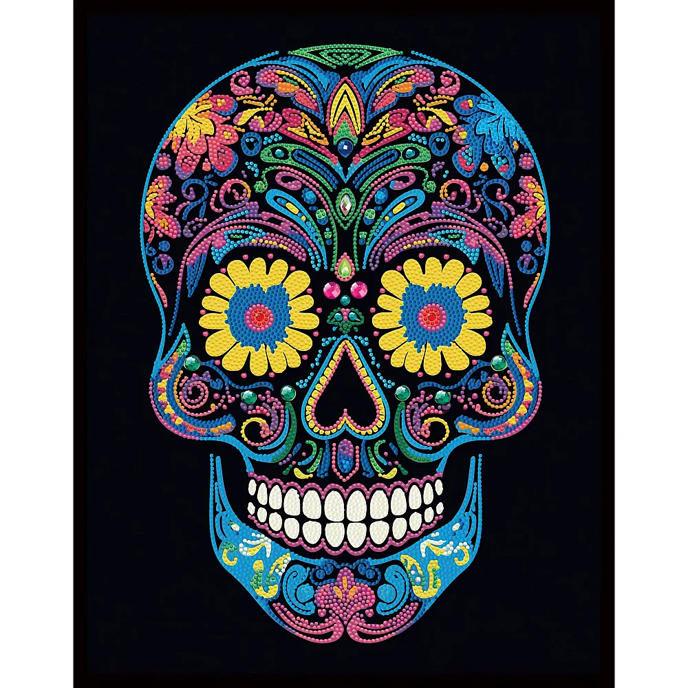 Diamond Dotz Neon Totenkopf
