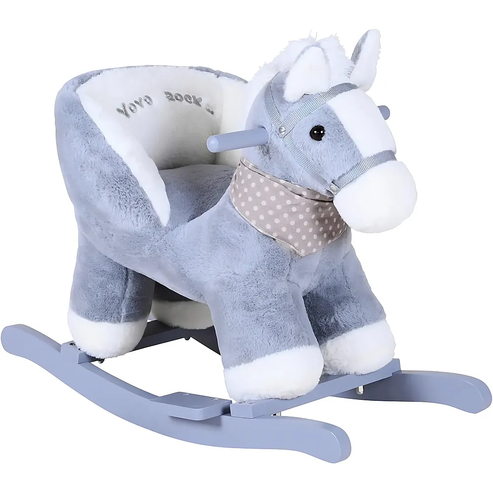Knorrtoys Schaukeltier Pferd Grau