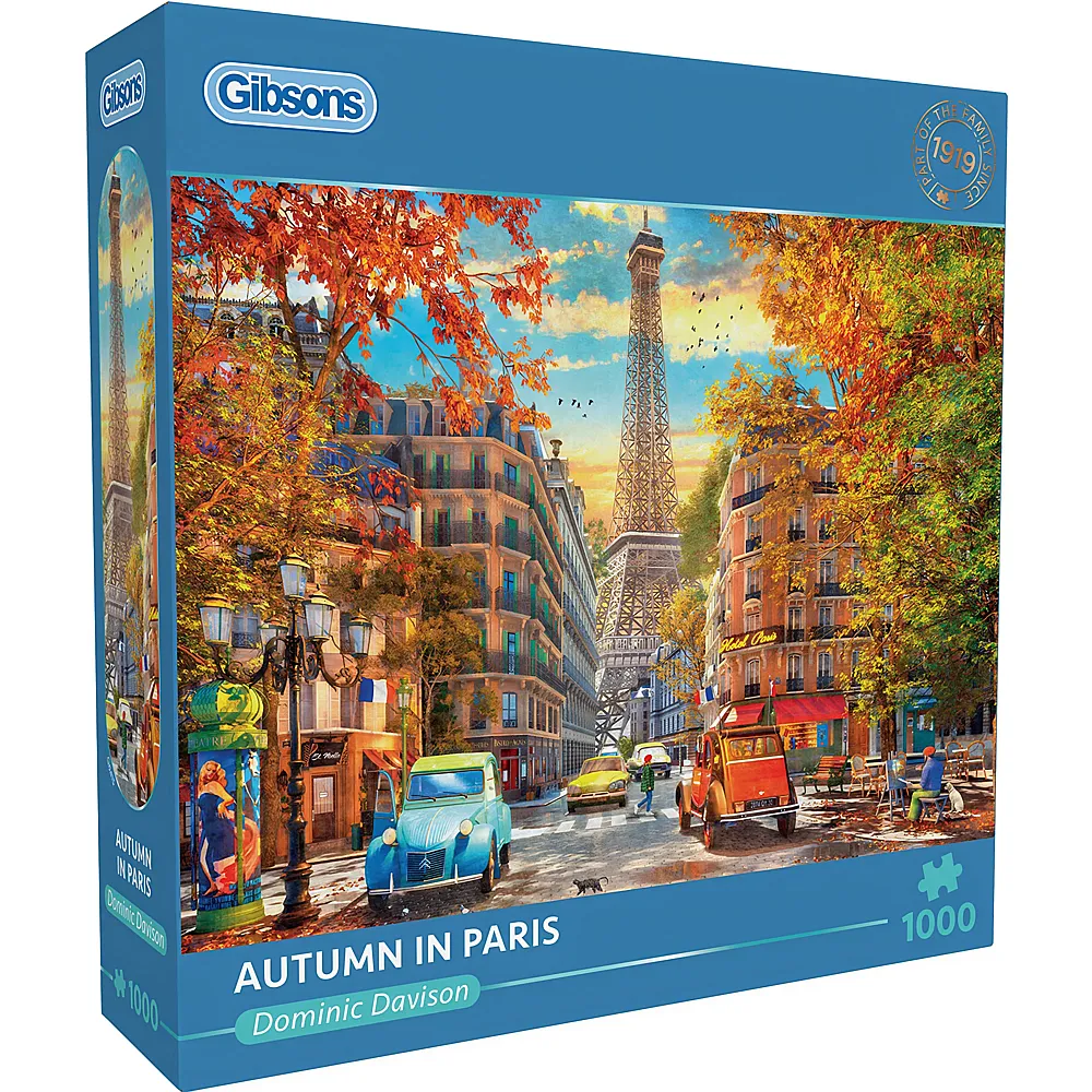 Gibsons Puzzle Dominic Davison Herbst in Paris - 1000 Teile
