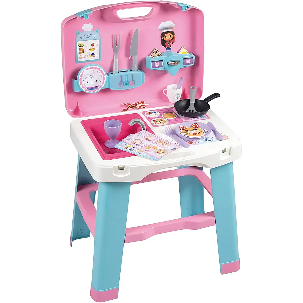 Smoby Gabby's Dollhouse Spielk�che im Koffer 16Teile