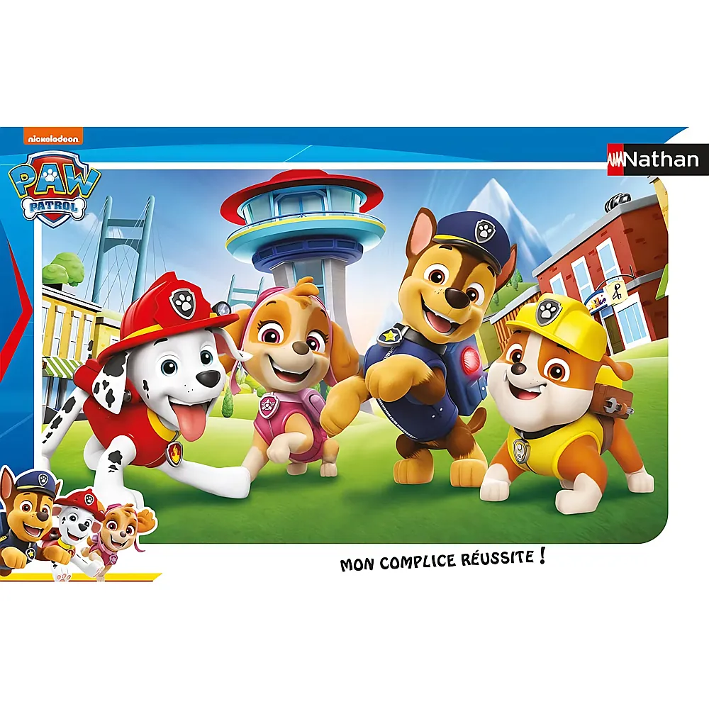 Nathan Puzzle Die Paw'Patrol Welpen - 15 Teile Paw Patrol - Rahmenpuzzle