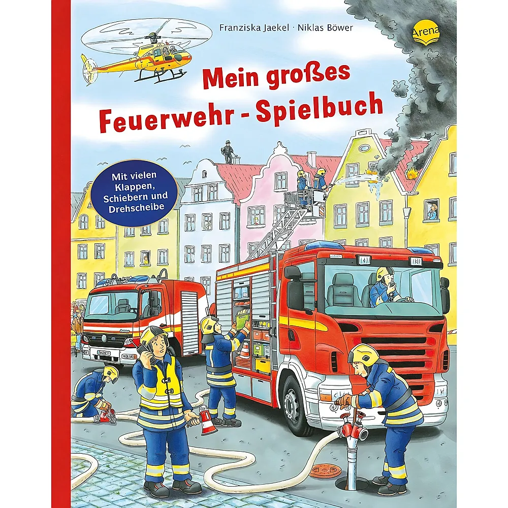 meinspielzeug - Arena Mein grosses Feuerwehr-Spielbuch | Papp-Bilderb�cher