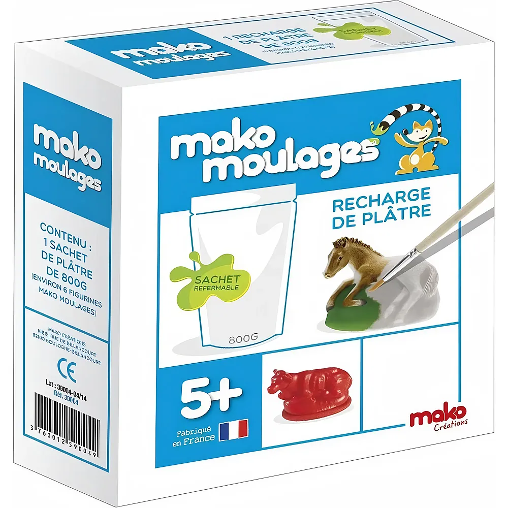 Mako Moulages Mako Recharge Platre 800g FR - Suche