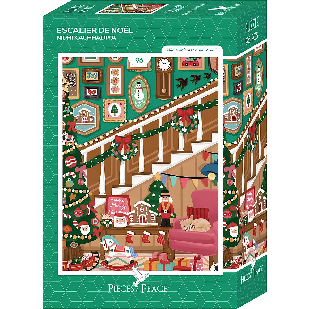 Pieces & Peace Puzzle Mini Weihnachtstreppe - 96 Teile