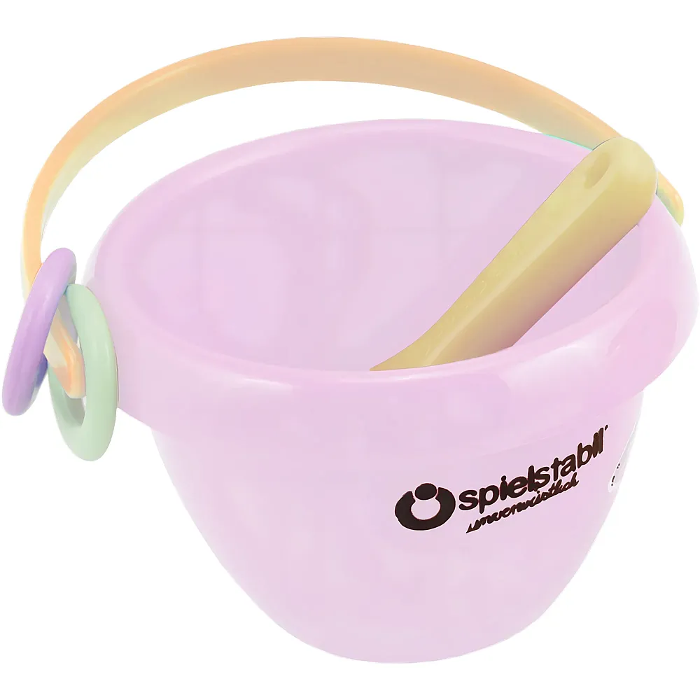 Spielstabil Mini Eimer babyfoot 2-Farben pastell