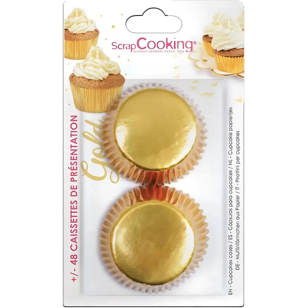 ScrapCooking Muffinf�rmchen Gold - 48 Teile