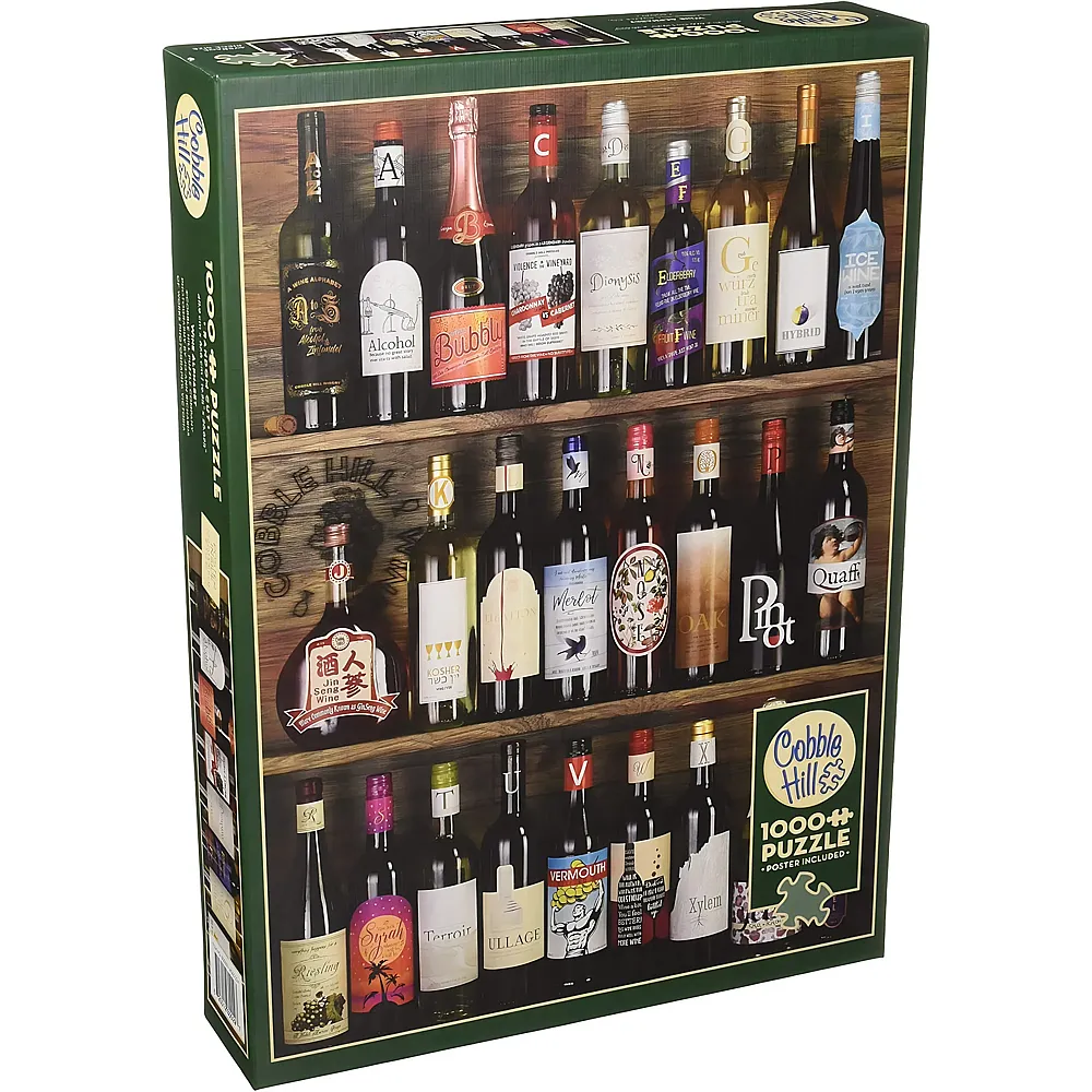 Cobble Hill Puzzle Wine Alphabet - 1000 Teile