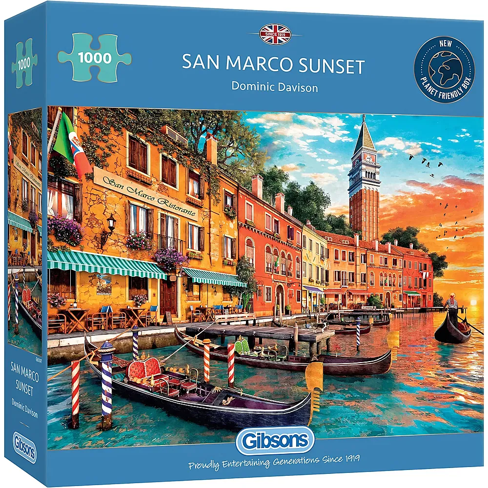Gibsons Puzzle Dominic Davison San Marco Sunset - 1000 Teile