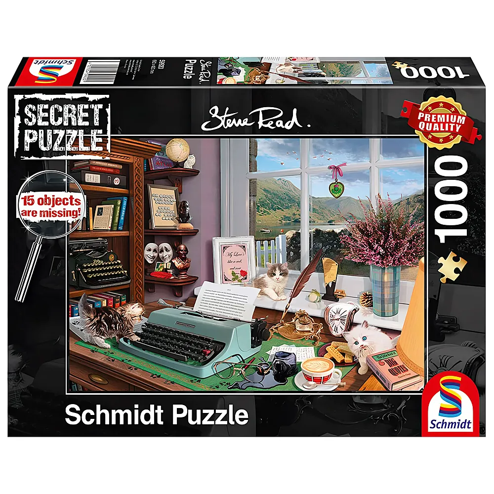 Schmidt Puzzle Steve Read Secret Am Schreibtisch 1000Teile