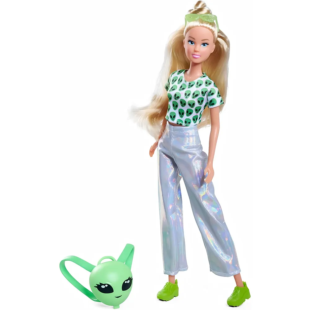Simba Steffi Love Modepuppe mit futuristischem Outfit & Rucksack