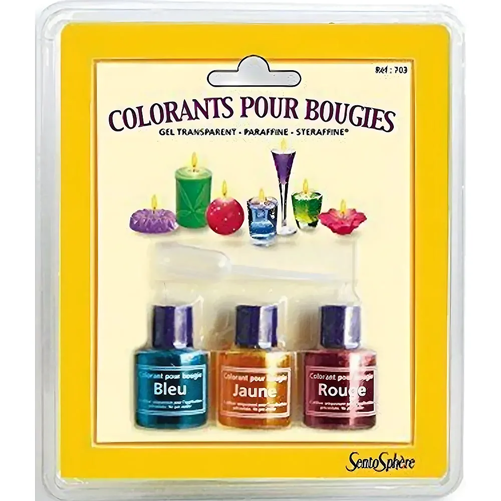 Sentosphere Colorants Bougies Bleu Rouge Jaune - Suche