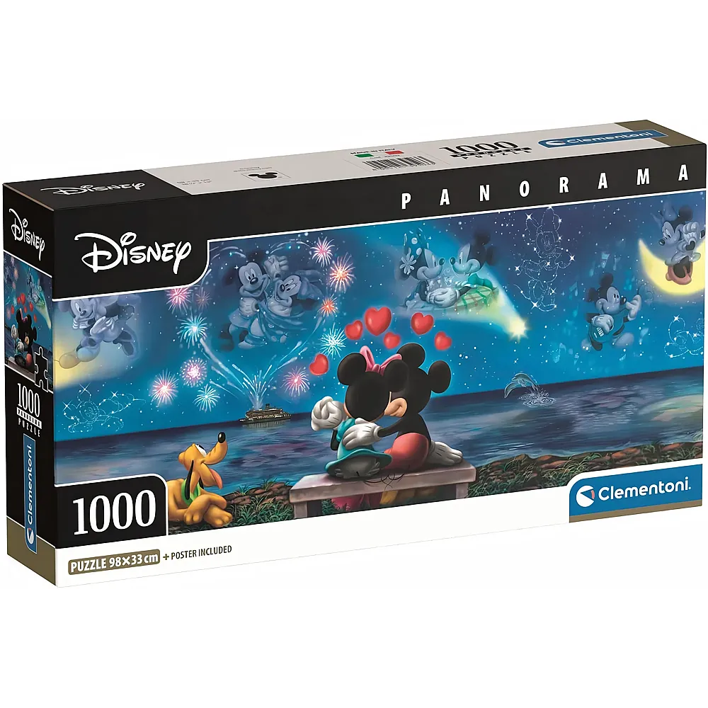Clementoni Puzzle Mickey Mouse Panorama Mickey und Minnie - 1000 Teile
