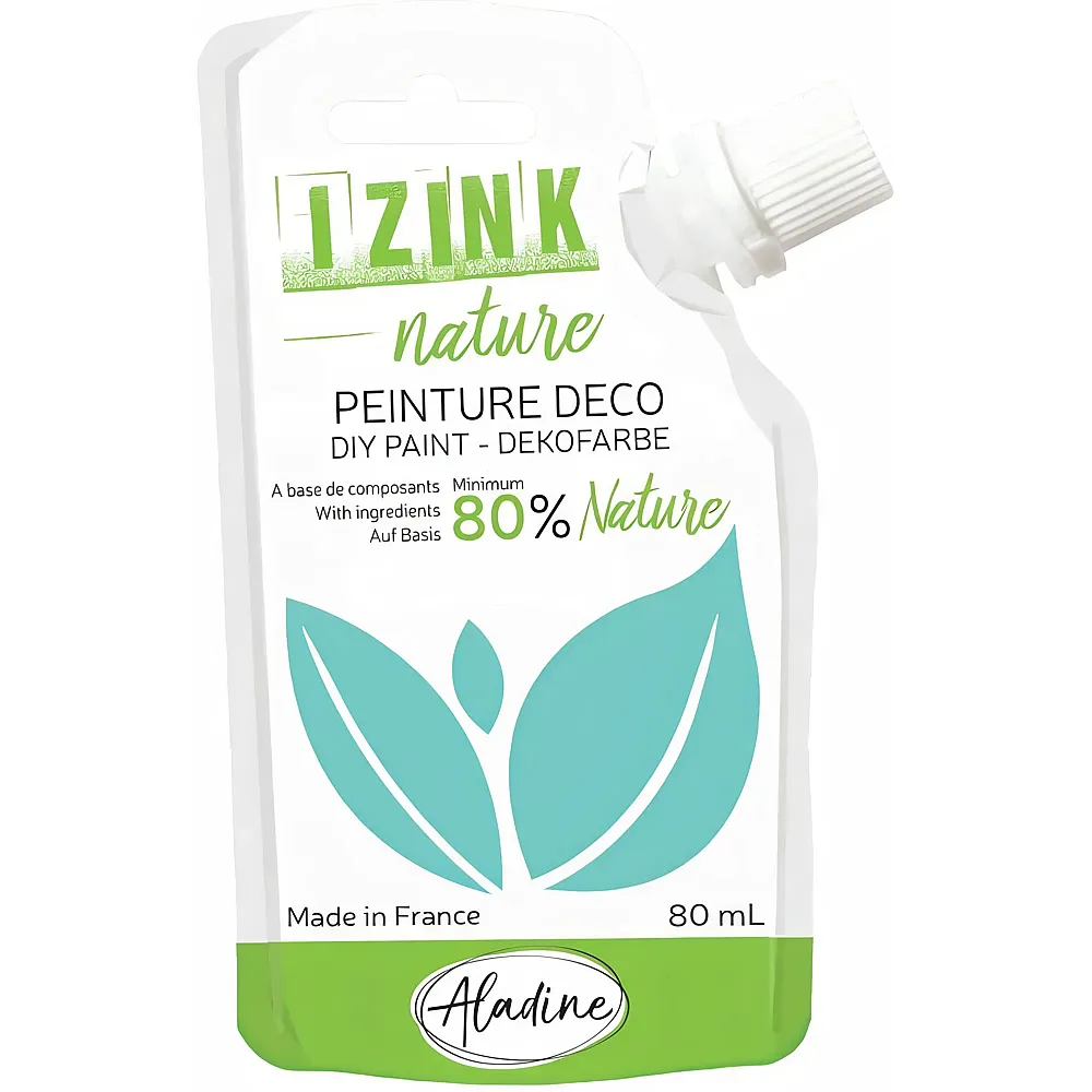Aladine Izink Izink Deko Naturmalfarbe Wassergr�n - 80 ml | Farbe & Kreide