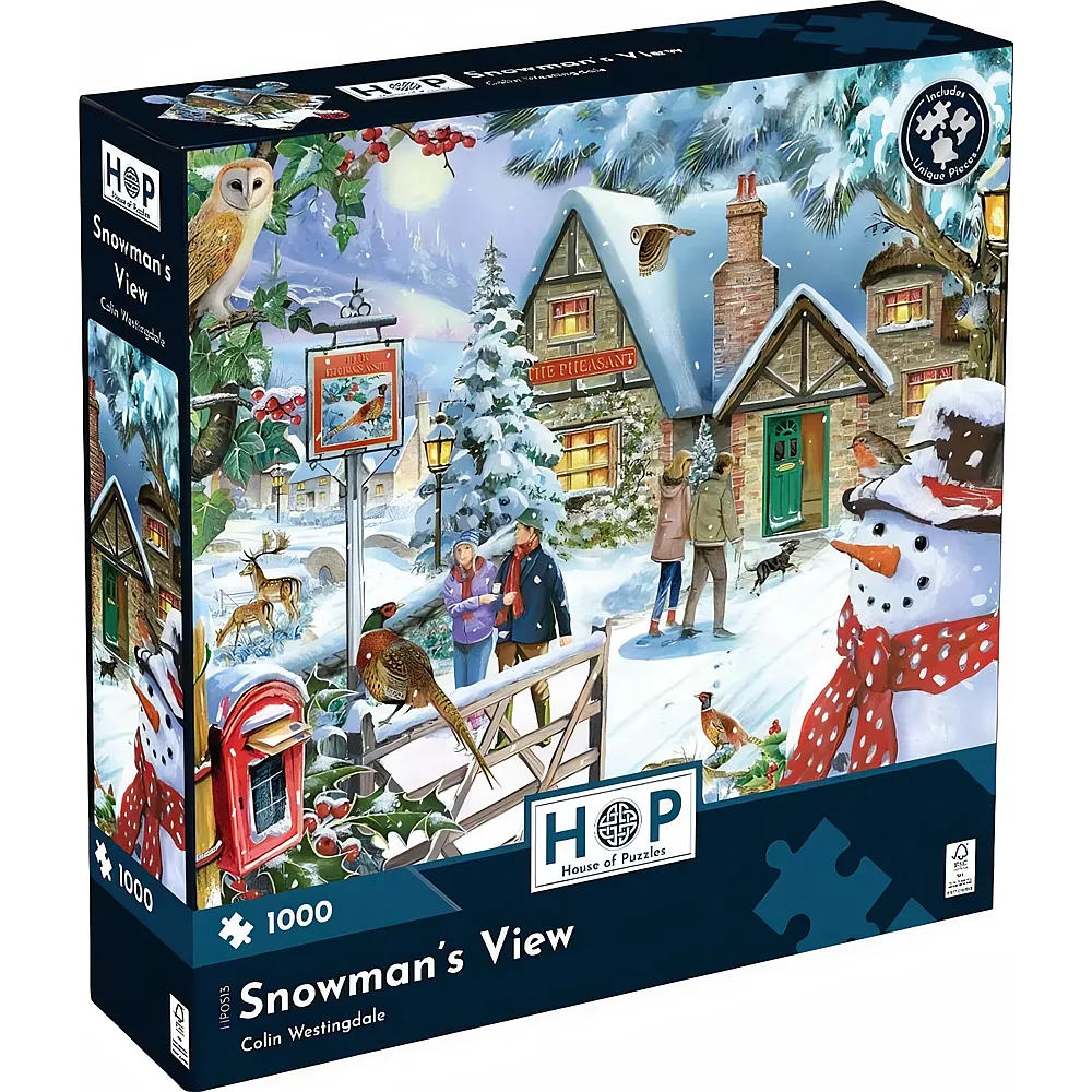 HOP - House of Puzzles Snowman's View 1000Teile