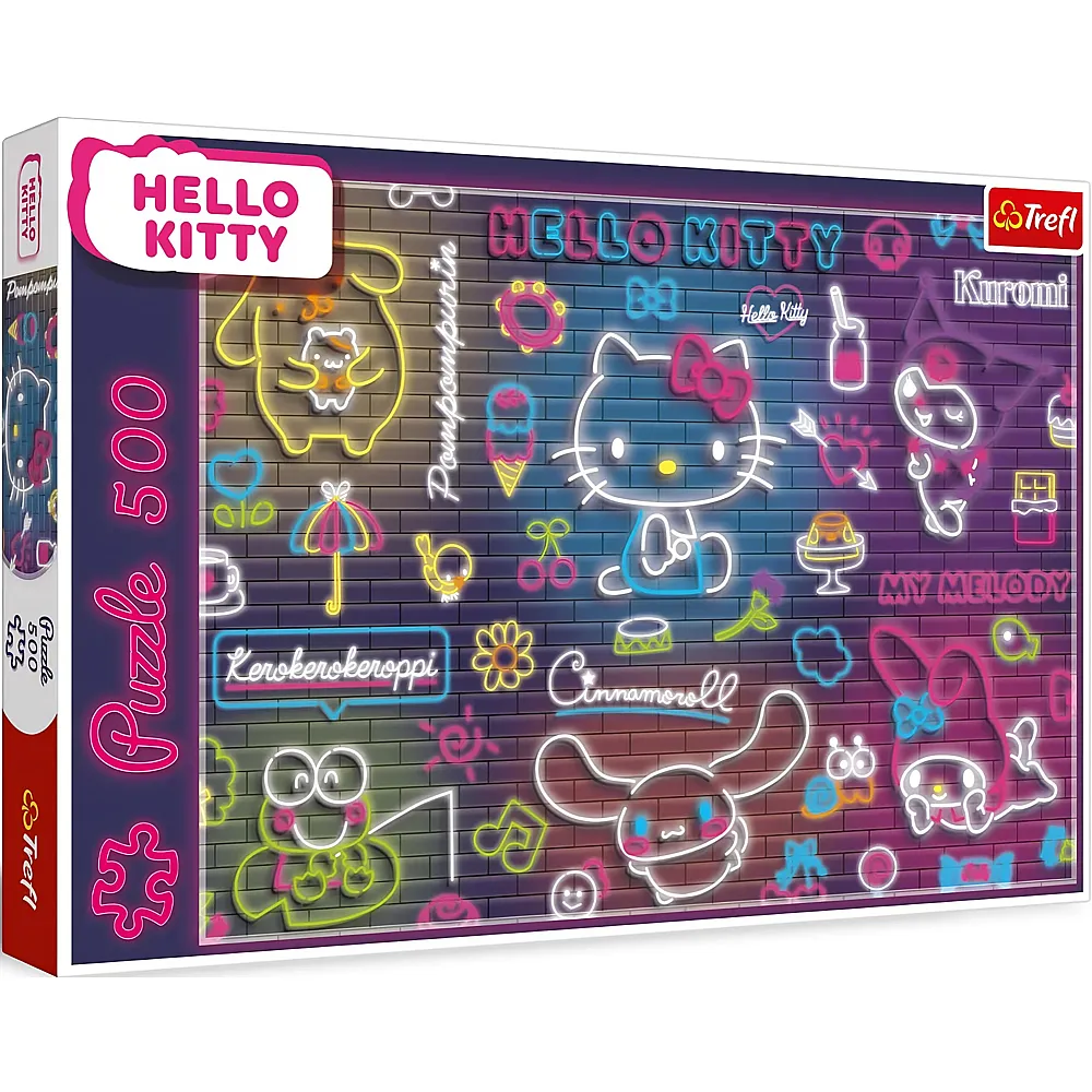Trefl Puzzle Neon Hello Kitty 500Teile