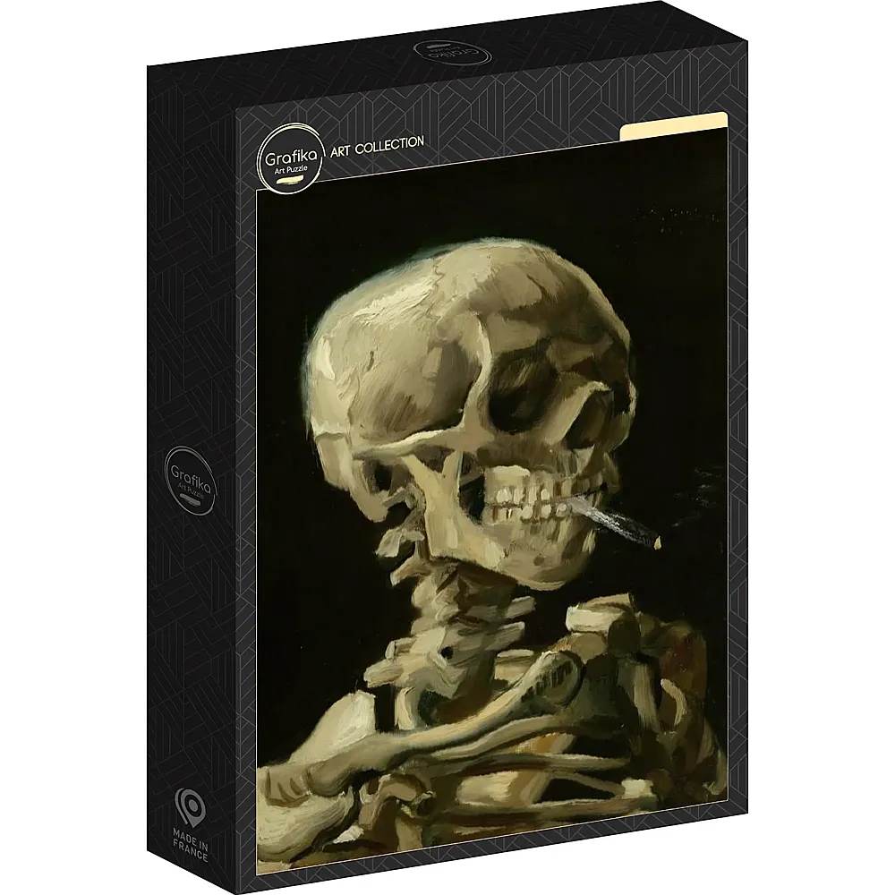 Grafika Puzzle Art Collection Vincent Van Gogh Head of a Skeleton with a Burning Cigaret - 1000 Teile