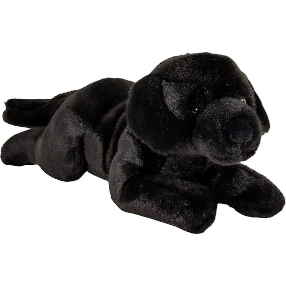Carl Dick Labrador liegend Schwarz - 40 cm