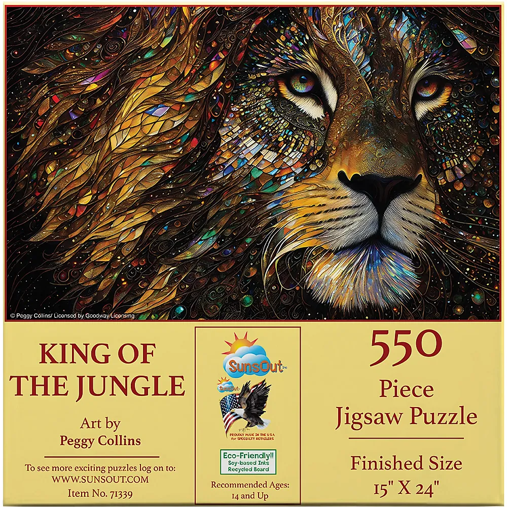 SunsOut Puzzle Peggy Collins K�nig des Dschungels - 550 Teile