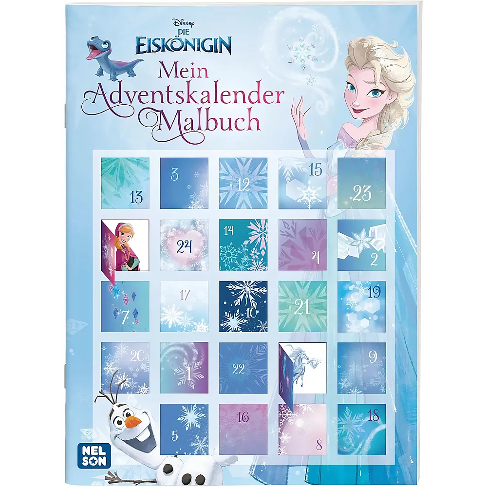 Nelson Disney Frozen Die Eisk�nigin - Mein Adventskalender Malbuch