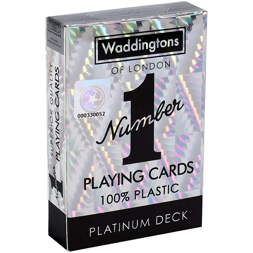Winning Moves Number 1 Spielkarten - Platinum Deck - Kartenspiel - Alter 6+ - Deutsch