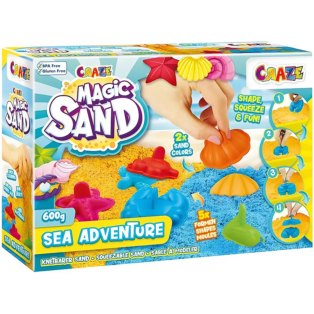 Craze Magic Sand Sea Adventures 600g | Kinetischer Sand