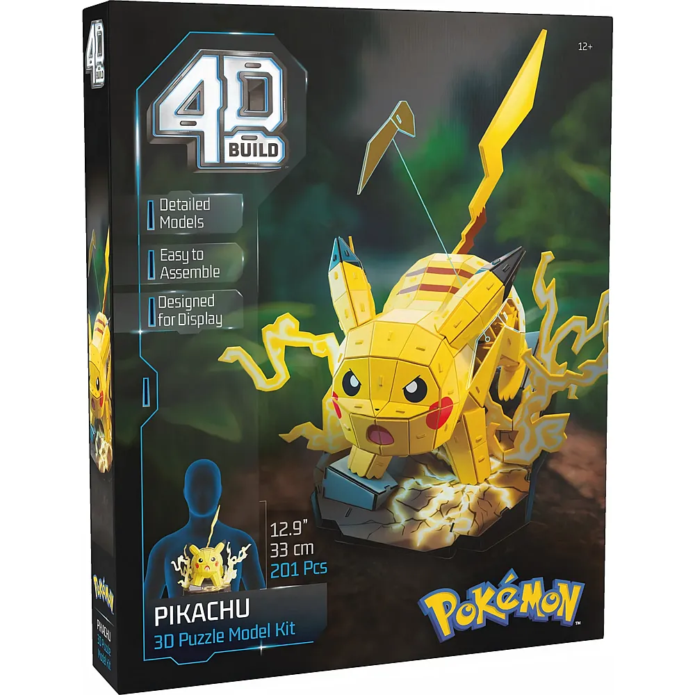 Spin Master 4D Build Pok�mon Pikachu 33 cm