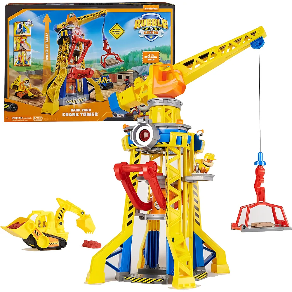 Spin Master Paw Patrol Rubble & Crew Baupfoten Hof - Kran-Spielset