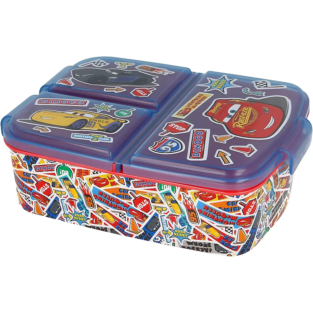 Stor Disney Cars Brotbox mit 3 F�chern