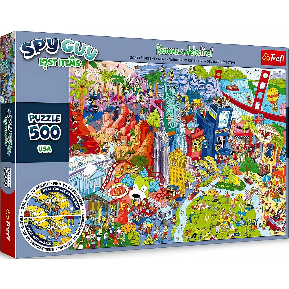 Puzzle Verlorene Gegenst�nde: USA - Kazstudio Sa Rodzina Treflikow 500Teile