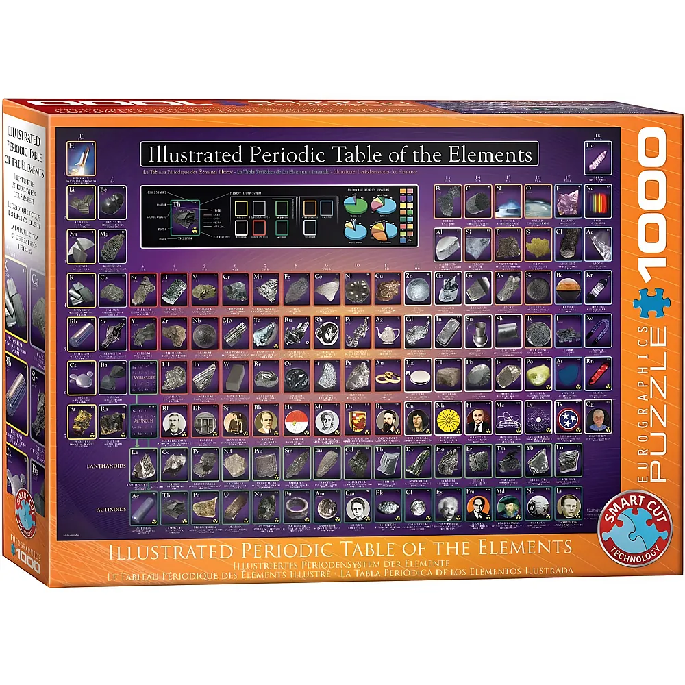 Eurographics Puzzle Illustriertes Periodensystem - 1000 Teile - Puzzle 1000 Teile