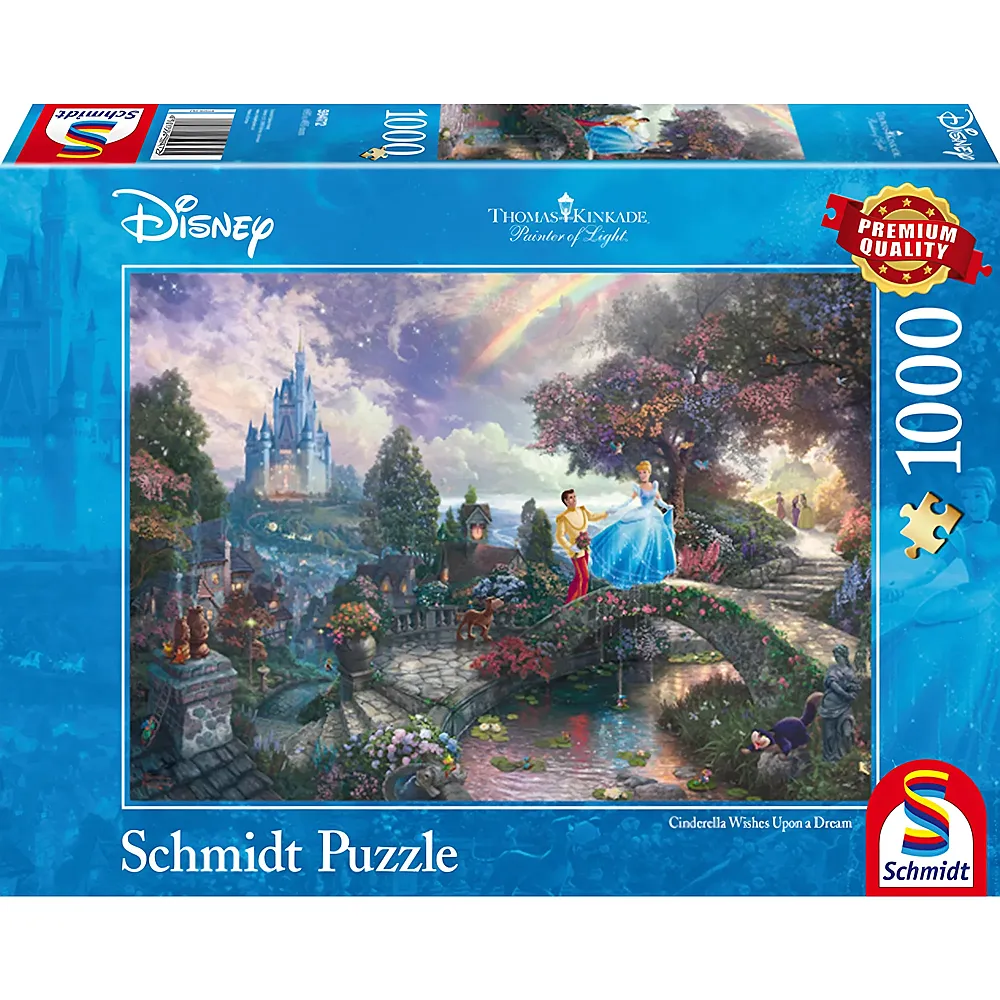 Schmidt Puzzle Thomas Kinkade Disney Princess Cinderella 1000Teile
