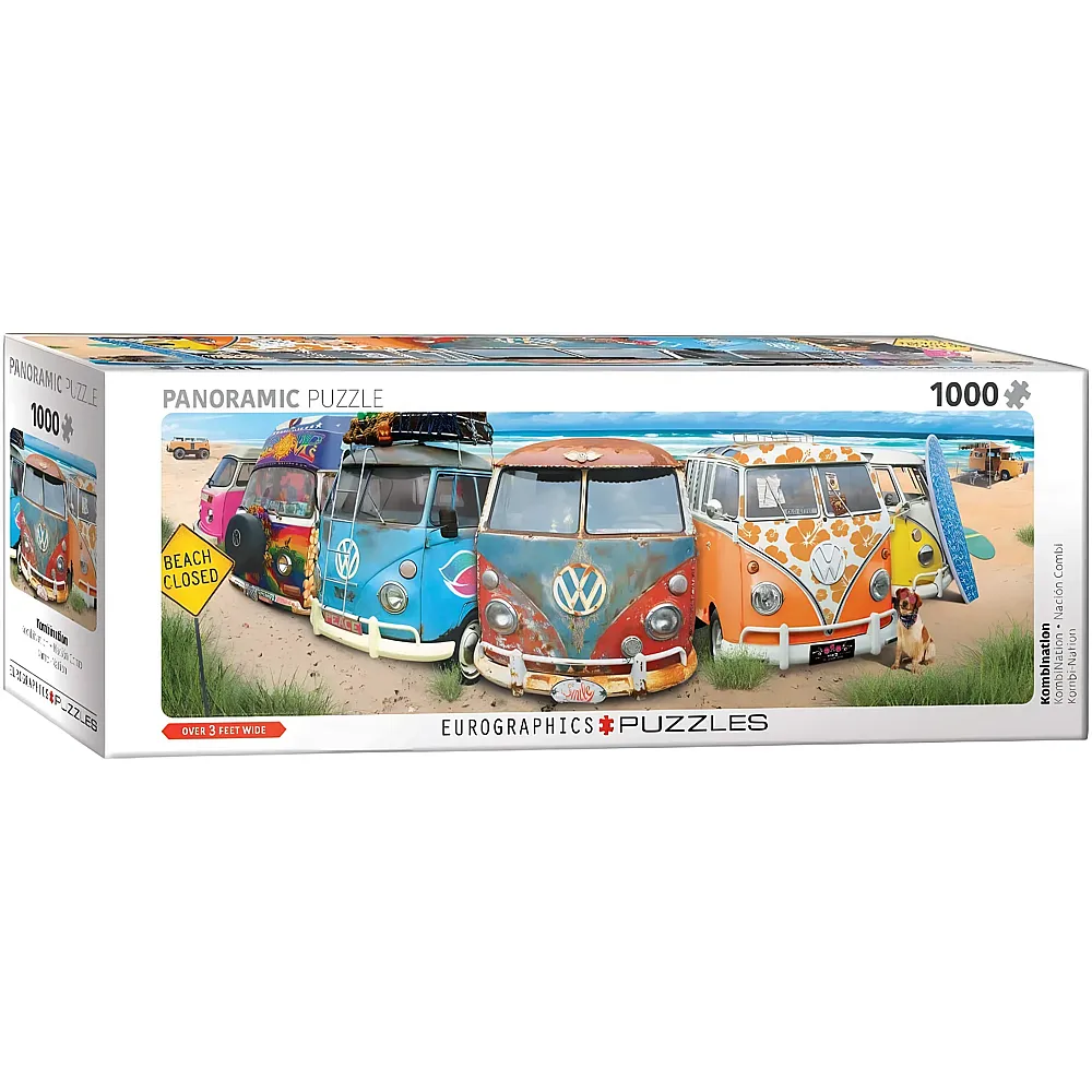 Eurographics Puzzle Panorama VW Bus KombiNation 1000Teile | Puzzle 1000 Teile