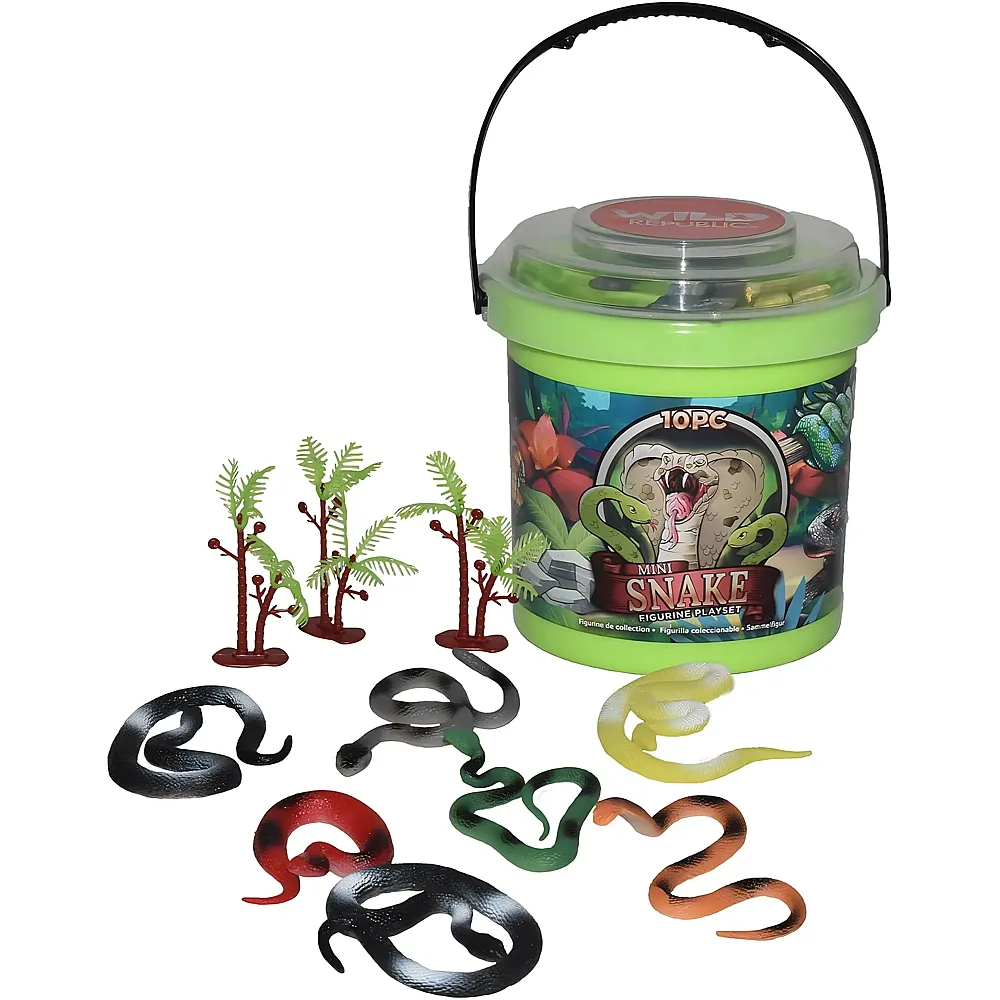 meinspielzeug - Wild Republic Adventure Bucket Mini Schlangen | Reptilien
