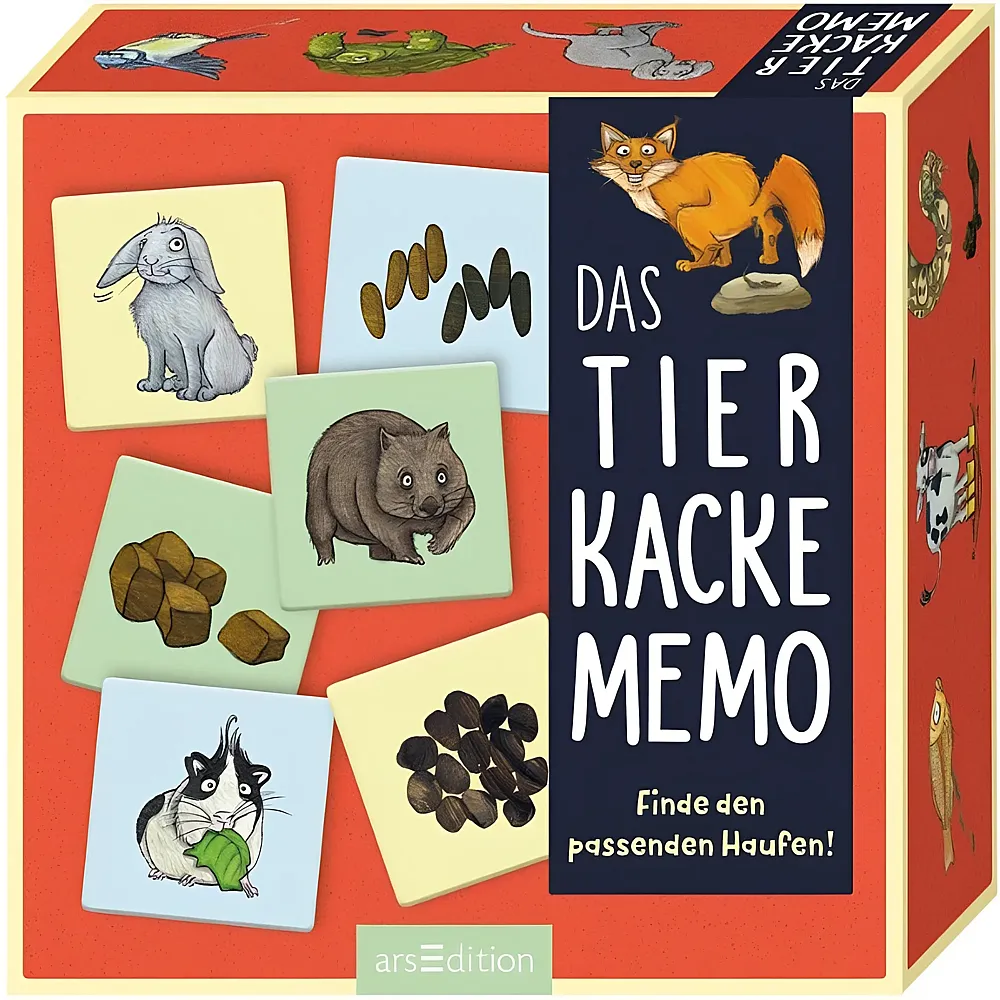 ars Edition Das Tier-Kacke-Memo