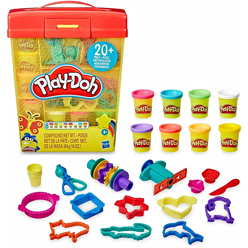 Play-Doh Classic Grosses Knetset mit Aufbewahrungsbox