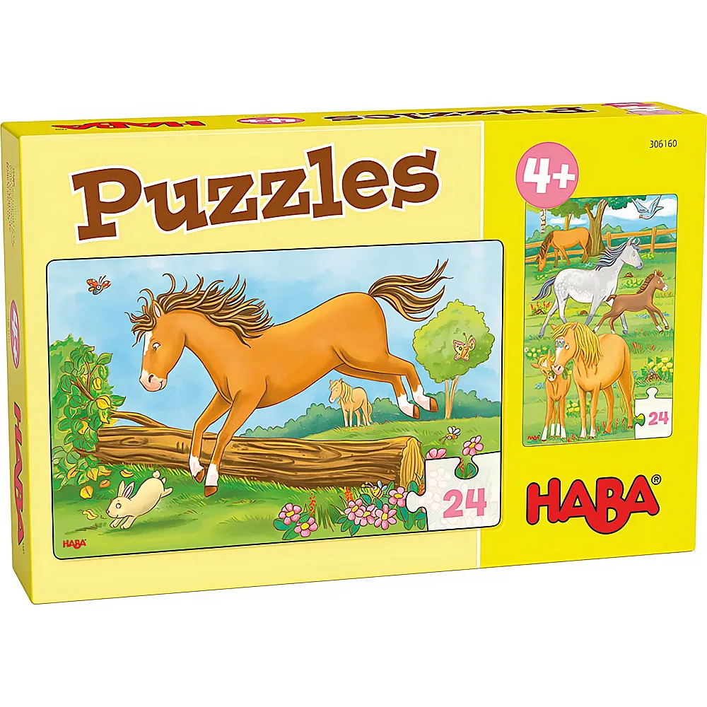 HABA Puzzles Pferde 2x24