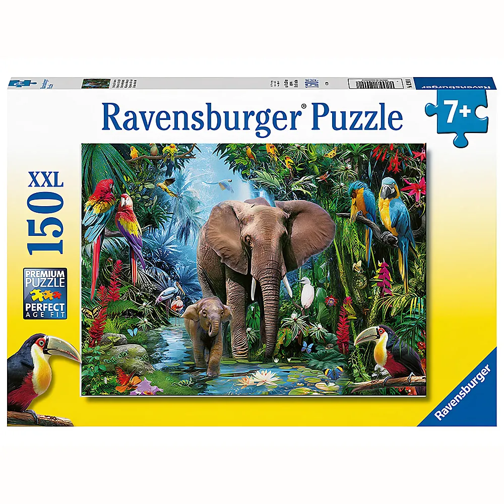 Ravensburger Puzzle Dschungel-Elefanten 150XXL