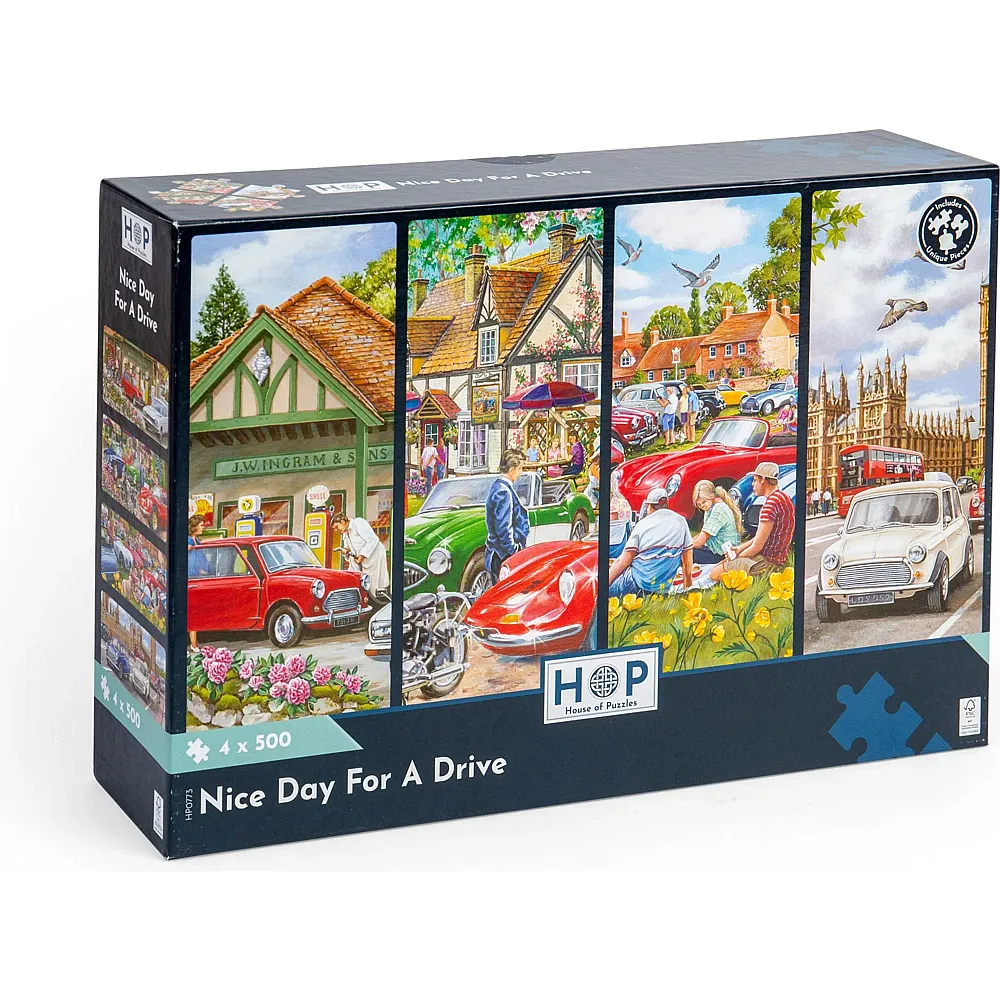 HOP - House of Puzzles 4in1 Nice Day For A Drive 500Teile