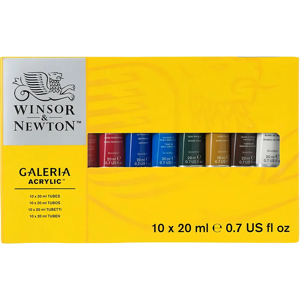 meinspielzeug - Winsor & Newton W&n Galeria Acrylfarbe Set 10 X 20 ML Tuben