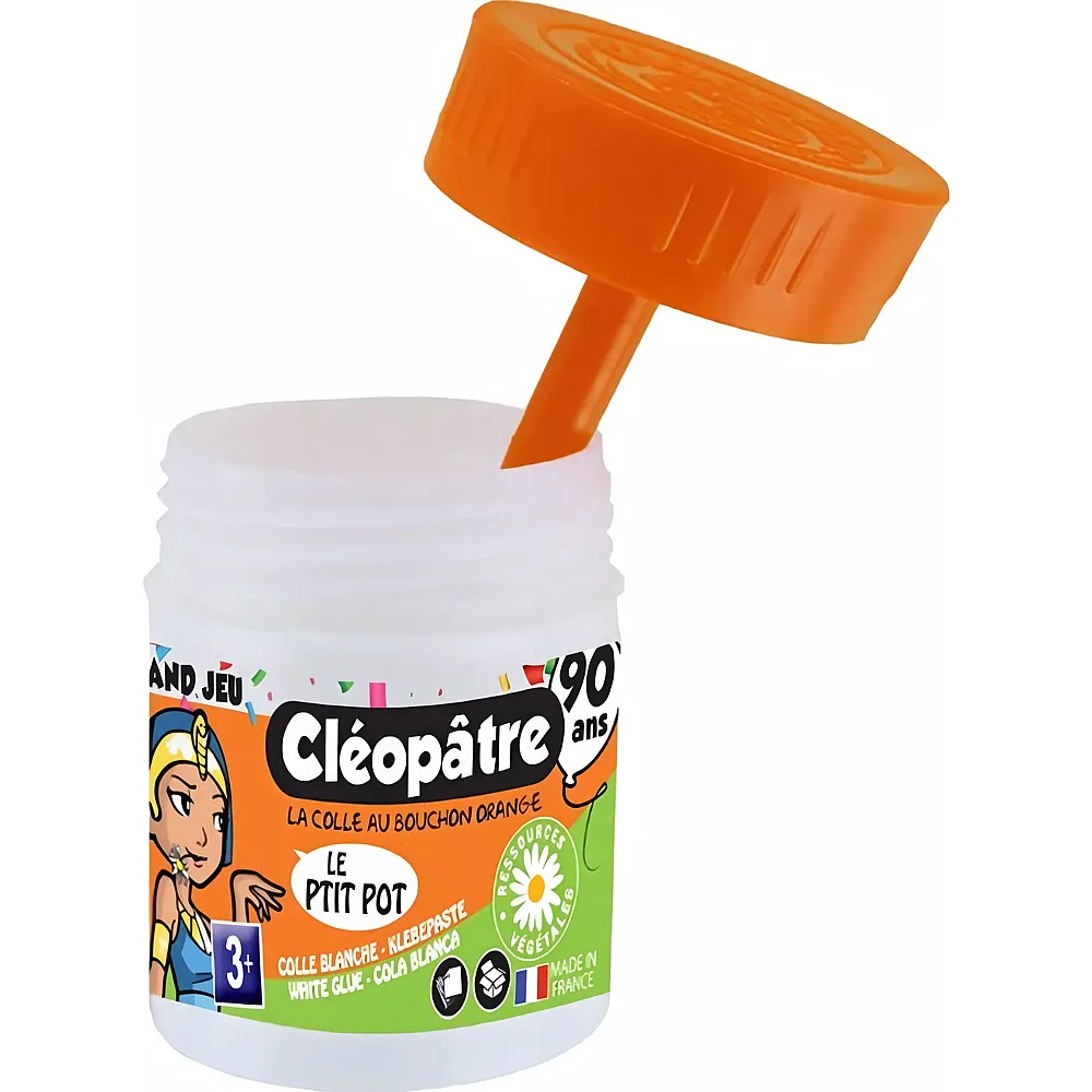 Cleopatre P'tit Pot Fur Den 90 Jahren Jubilum Weie Klebepaste 35 Gr.