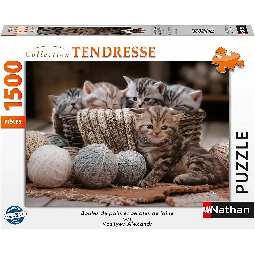 Nathan Puzzle Collection Tendresse K�tzchen 1500Teile