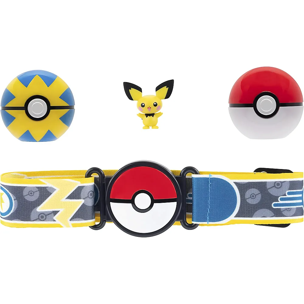 Jazwares Clip'n Go G�rtel Pichu Pok�ball & Quickball